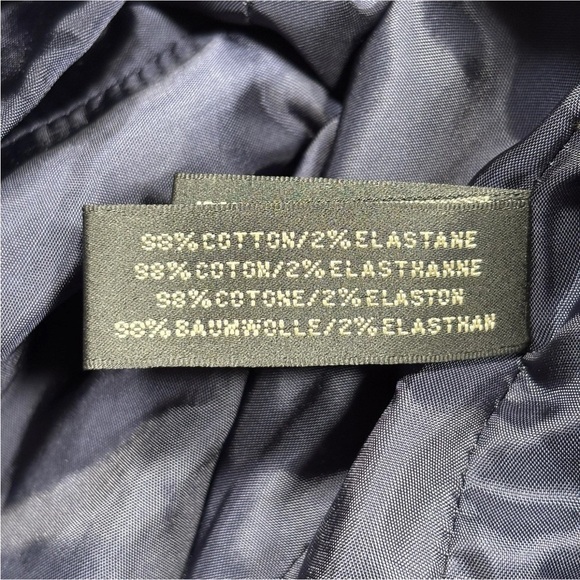 Ralph Lauren Black Label Velvet Jacket Coat Blazer Size 8 Deep Navy Blue - Picture 6 of 9